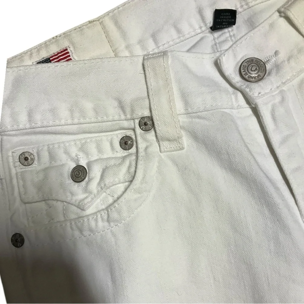 🧼 Vintage True Religion Ricky White Jeans 👖 Size‎ 30 Section Straight
